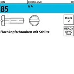 Flachkopfschraube DIN 85/ISO 1580 Schlitz M4x 50 A 4 100 St&uuml;ck
