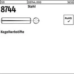 Kegelkerbstift ISO 8744 6x 50 Stahl 100 St&uuml;ck