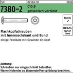 Flachkopfschraube ISO 7380-2 Bund/Innen-6kt M8x60 010.9 galv.verz. 200St.