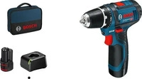 Bosch 060186810C, Bosch Akku-Bohrschrauber GSR 12V-15 / 2x 2,0 Ah Akku + Ladeger&auml;t -