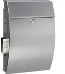 BURG-W&Auml;CHTER Briefkasten Hamburg 3815 Ni H.478mm B.322mm T.152mm DIN C4 - HAMBURG