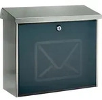 BURG-W&Auml;CHTER Briefkasten Lucca 3713 Ni Letter H.340mm B.380mm T.148mm VA DIN C4 -