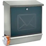 BURG-W&Auml;CHTER Briefkasten Lucca-Set 3713 Ni Letter H.440xB.380xT.148mm VA DIN C4 -