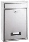 ALCO Briefk&auml;sten silber mit Sich- fenster und Namenshalter