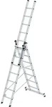 G&uuml;nzburger Steigtechnik Mehrzweckleiter 3tlg. mit nivello-Traverse 3 x 7 Sprossen -