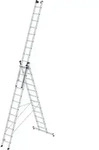 G&uuml;nzburger Steigtechnik Mehrzweckleiter 3tlg. mit nivello-Traverse und