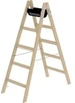 G&uuml;nzburger Steigtechnik Sprossen-Stehleiter Holz 2 x 5 Sprossen - 033210