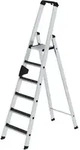 G&uuml;nzburger Steigtechnik Stufen-Stehleiter einseitig begehbar mit clip-step R13 6
