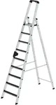 G&uuml;nzburger Steigtechnik Stufen-Stehleiter einseitig begehbar mit clip-step R13 9