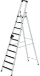 G&uuml;nzburger Steigtechnik Stufen-Stehleiter einseitig begehbar mit clip-step R13 10