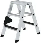 G&uuml;nzburger Steigtechnik Stufen-Stehleiter beidseitig begehbar mit clip-step R13 2 x