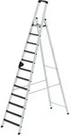 G&uuml;nzburger Steigtechnik Stufen-Stehleiter einseitig begehbar mit clip-step R13 12