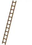 G&uuml;nzburger Steigtechnik Dachleiter Holz 12 Sprossen - 033121