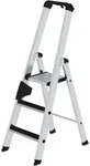 G&uuml;nzburger Steigtechnik Stufen-Stehleiter einseitig begehbar mit clip-step 3 Stufen