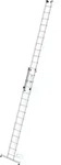 G&uuml;nzburger Steigtechnik Sprossen-Seilzugleiter 2tlg. mit nivello-Traverse 2 x 14