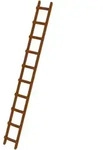 G&uuml;nzburger Steigtechnik Dachleiter Holz 10 Sprossen - 033120