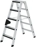 G&uuml;nzburger Steigtechnik Stufen-Stehleiter beidseitig begehbar mit clip-step relax 2