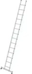 G&uuml;nzburger Steigtechnik Sprossen-Anlegeleiter mit nivello-Traverse 14 Sprossen -