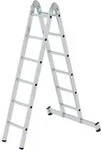 G&uuml;nzburger Steigtechnik Klappleiter 2tlg. mit nivello-Traverse 2 x 6 Sprossen -
