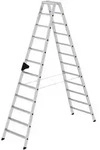 G&uuml;nzburger Steigtechnik Stufen-Stehleiter beidseitig begehbar 2 x 12 Stufen - 040224
