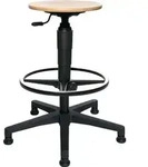 Drehhocker m.Gleiter Buche Sitz-H.540-800mm TOPSTAR