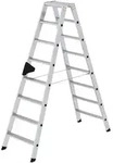G&uuml;nzburger Steigtechnik Stufen-Stehleiter beidseitig begehbar 2 x 8 Stufen - 040216