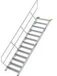 G&uuml;nzburger Steigtechnik Treppe 45&deg; Stufenbreite 1.000 mm 13 Stufen Aluminium