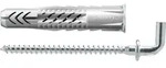 Fischer 25x Universald&uuml;bel UX 6 x 35 WH mit Rand und Winkelhaken - 94408