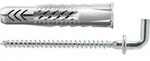 Fischer 25x Universald&uuml;bel UX 8 x 50 WH mit Rand und Winkelhaken - 94410