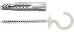 Fischer 25x Universald&uuml;bel UX 8X50 RH N mit Rand und Rundhaken nylonbeschichtet -