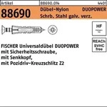 D&uuml;bel R 88690 SEKO-Schr. DUOPOWER 5x25 S Schr.verz./D&uuml;bel-Nylon 50St. FISCHER