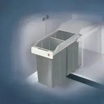 Hailo 3659-001, Hailo Abfallsammler Multi-Box 2 x 15 l B260xT510xH460mm grau -