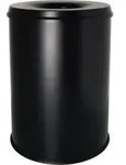 helit Papierkorb H2515495 15l rund Metall schwarz