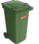 SULO M&uuml;llgro&szlig;beh&auml;lter 240l HDPE gr&uuml;n fahrbar,n.EN 840 - 1053686