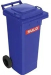 SULO M&uuml;llgro&szlig;beh&auml;lter 80l HDPE blau fahrbar,n.EN 840 - 1088404
