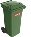 SULO M&uuml;llgro&szlig;beh&auml;lter 120l HDPE gr&uuml;n fahrbar,n.EN 840 - 1053937