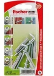 Fischer 4x Universald&uuml;bel UX 6x35 WH mit Winkelhaken - 94258