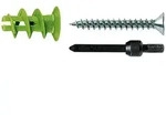 Fischer 45x Gipskartond&uuml;bel GK GREEN S mit Schraube - 524869