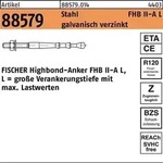 Highbond-Anker R 88579 M8x 60/30 Stahl galv.verz. 10 St&uuml;ck FISCHER