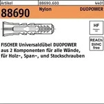 D&uuml;bel R 88690 DUOPOWER 14x 70 Nylon 20 St&uuml;ck FISCHER
