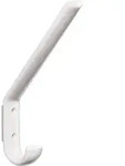 HEWI Garderobenhaken 477.90.070 einfach 108 mm Polyamid 99 reinwei&szlig; 163 mm -