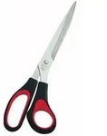 WEDO Schere 97610 25,5cm Edelstahl Softgriff schwarz/rot