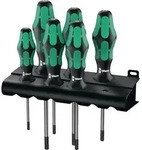 Wera 367/6 Torx BO Kraftform Plus Torx BO-Schraubendrehersatz + Rack - 138250