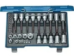 Gedore Steckschl&uuml;sselsatz 19 TX 20 34tlg. 1/4 + 1/2" T8-T60 E4-E24 - 6129440