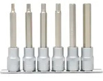 KS TOOLS 1/2" Bit-Stecknuss-Satz Innensechskant lang 6tlg. - 911.1336
