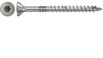 Fischer 100x Power-Fast 6 x 50 Senkkopf nicht rostender Stahl A4 Teilgewinde