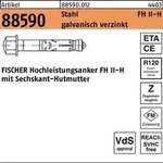 Hochleistungsanker R 88590 FH II 10/50 H Stahl galv.verz. 50St. FISCHER