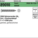 Rahmenanker R 89010 SEKO T-STAR plus 7,5x100-T30 galv.verz. WIROX 100St. SPAX