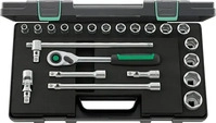 Stahlwille 96031480, Stahlwille Steckschl&uuml;sselsatz 52/16/6QR 22tlg. 1/2" SW 10-32 mm