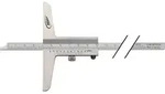 HELIOS PREISSER Tiefenmessschieber DIN 862 500mm ger.Schiene 12x4mm - 282507